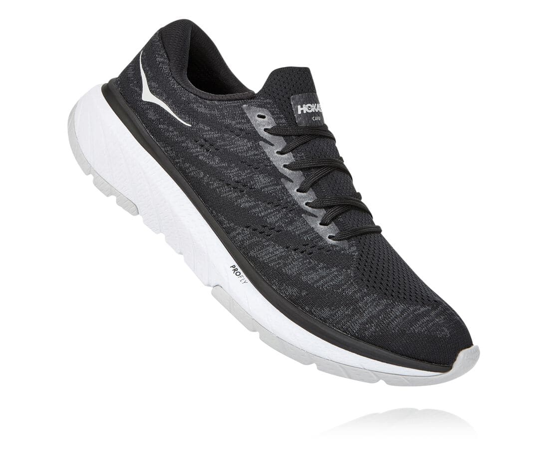 Hoka One One Cavu 3 Philippines - Men's Walking Shoes - Black / White | PH2081643